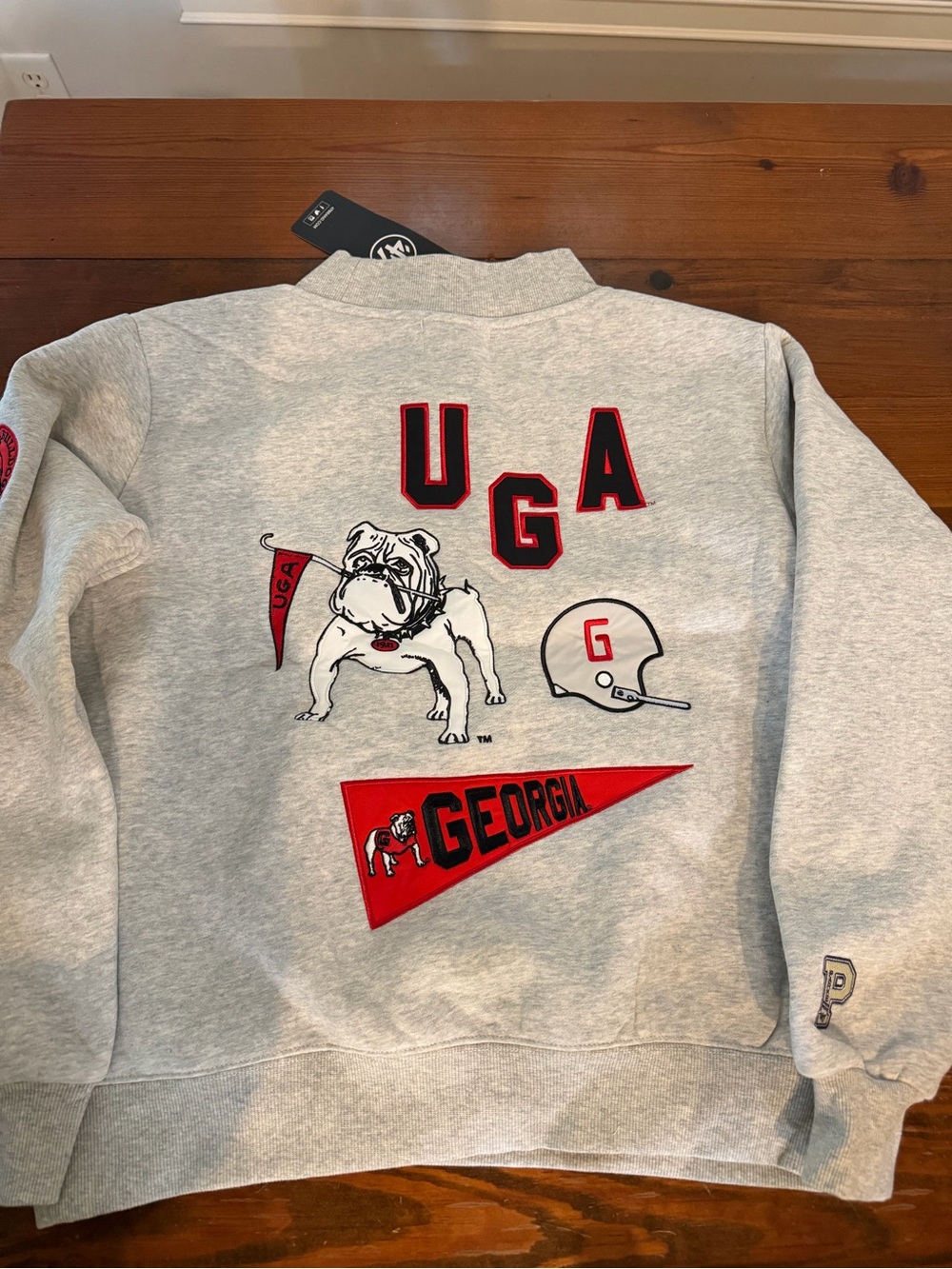 PARKE x ‘47 Georgia Graphic Grey Crewneck NWT Sweatshirt size S/M